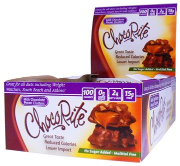 Picture of Chocorite Bar  - Milk Chocolate Pecan Cluster Box of 16 Bars