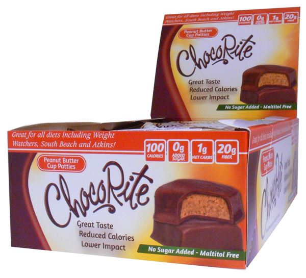 Picture of Chocorite Bar  - Peanut Butter Cup Patties Box of 16 Bars
