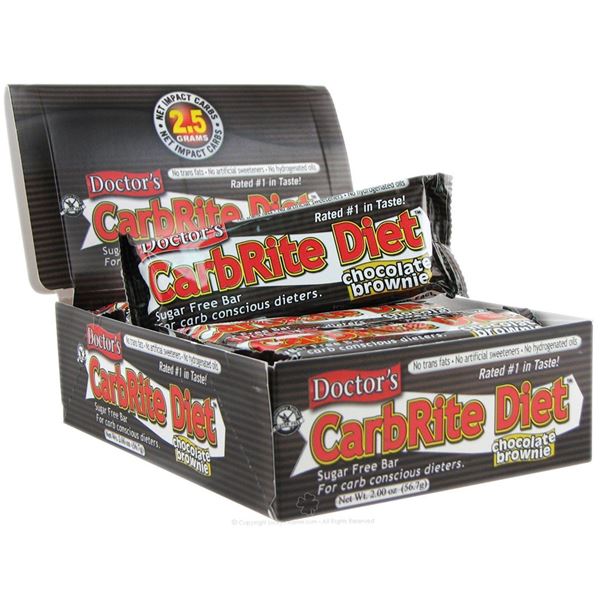 Picture of Doctor's CarbRite Diet - Chocolate Brownie Box of 12 Bars