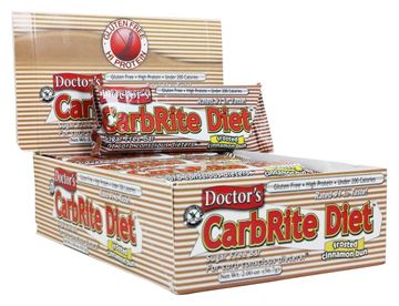 Picture of Doctor's CarbRite Diet - Frosted Cinnamon Bun box of 12 Bars