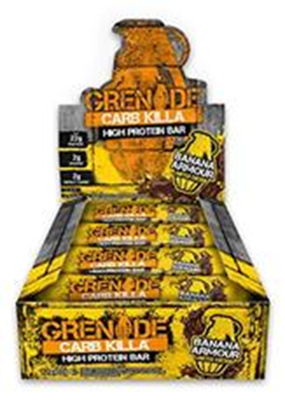 Picture of Grenade carb killa Protein Bar - Banana Armour Box of 12 Bars