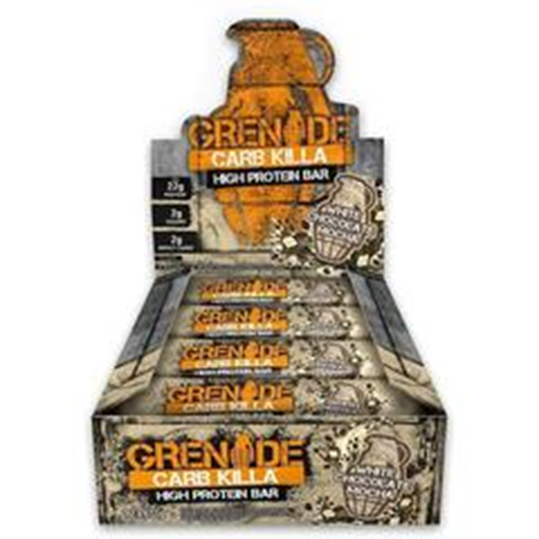 Picture of Grenade Carb Killa Protein bar - White Chocolate Mocha Box of 12 Bars