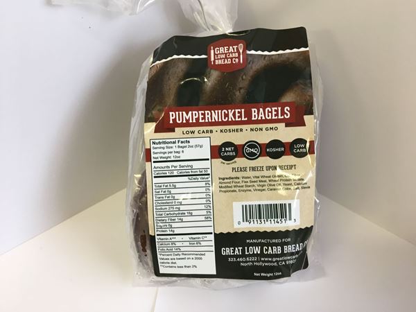 Picture of Great low carb bagel - Pumpernickel