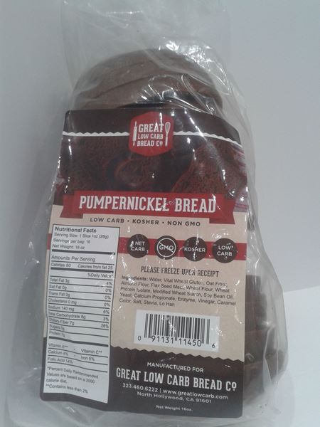 Picture of Great Low Carb Bread - Pumpernickel