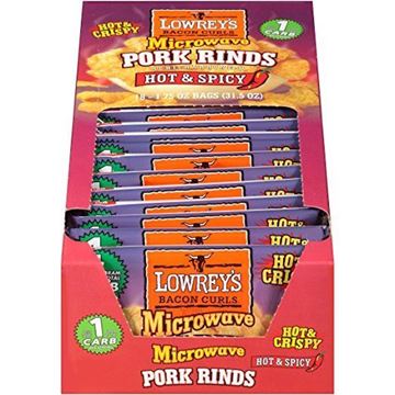 Picture of Pork Rinds - Hot and Spicy Box Of 18