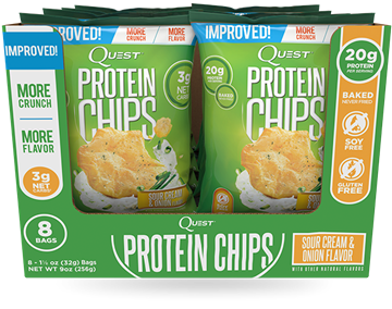Picture of Quest Protein Chips - Sour cream & Onion flavour - Box Of 8