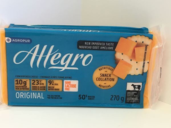 Picture of Allegro cheese - Coloured ( 270g ) 9 % M.F.