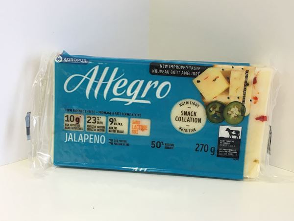 Picture of Allegro cheese - Jalapeno ( 270g ) 9 % M.F.