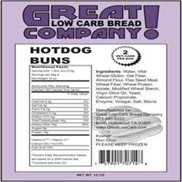 Picture of Great Low Carb -Hot Dog Buns