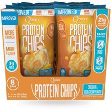 Picture of Quest Protein Chips - Cheddar & Sour Cream  Box Of 8