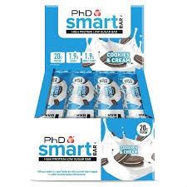 Picture of PhD Performance Nutrition Smart Bar Cookes & Cream(Box of 12 Bars)