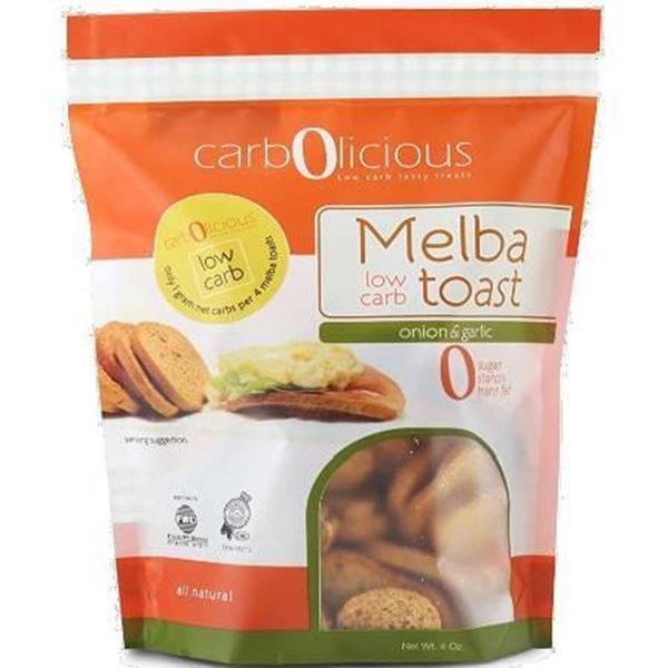 Picture of Carbolicious Melba Low Carb Toast Onion And Garlic 4oz