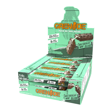 Picture of Grenade Bar Dark Chocolate Mint Bar - Box of 12 Protein Bar