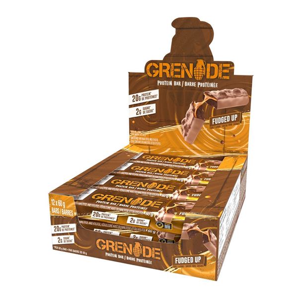 Picture of Grenade Bar Fudged Up - Box of 12 Protein Bars