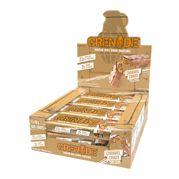 Picture of Grenade Bar Caramel Chaos - Box of 12 Protein Bar