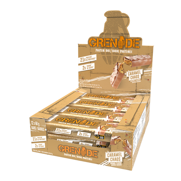 Picture of Grenade Bar Caramel Chaos - Box of 12 Protein Bar