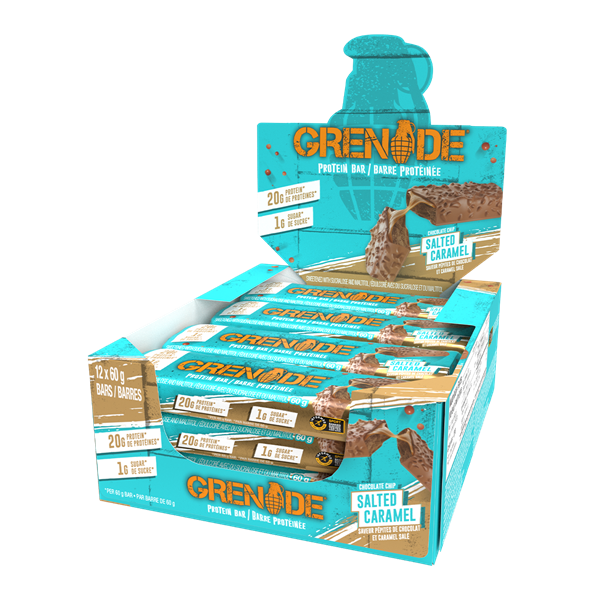 Picture of Grenade Bar Chocolate Chip Salted Caramel - Box of 12 Protein Bars
